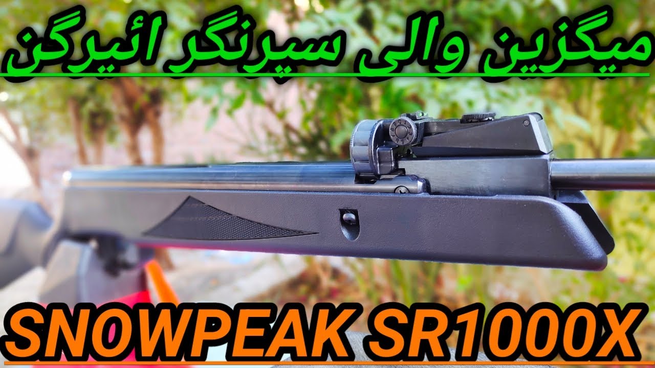 Snowpeak SR1000X with 12 shots magazine میگزین والی سپرنگر ائیرگن