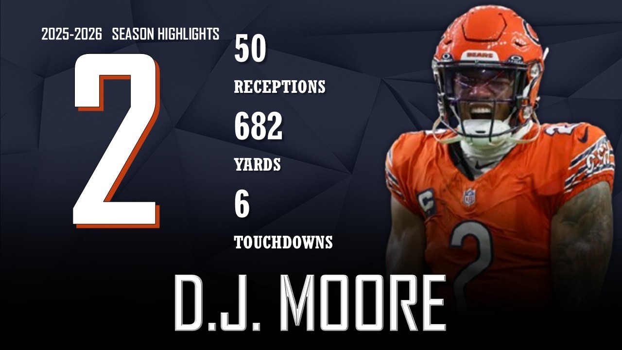 D.J. Moore || 2025-2026 Chicago Bears Highlights