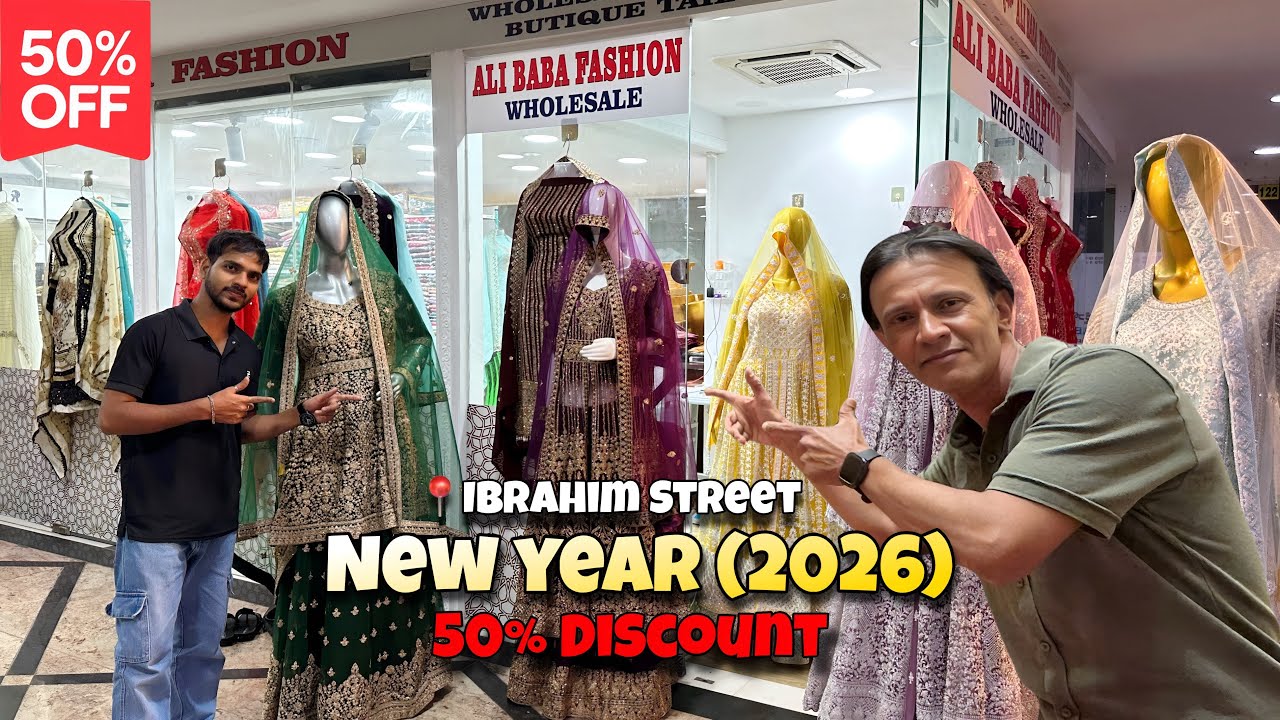 Ibrahim Street New Year SALE 😱 | 50% OFF Bridal Wear | 2026 Shopping Vlog