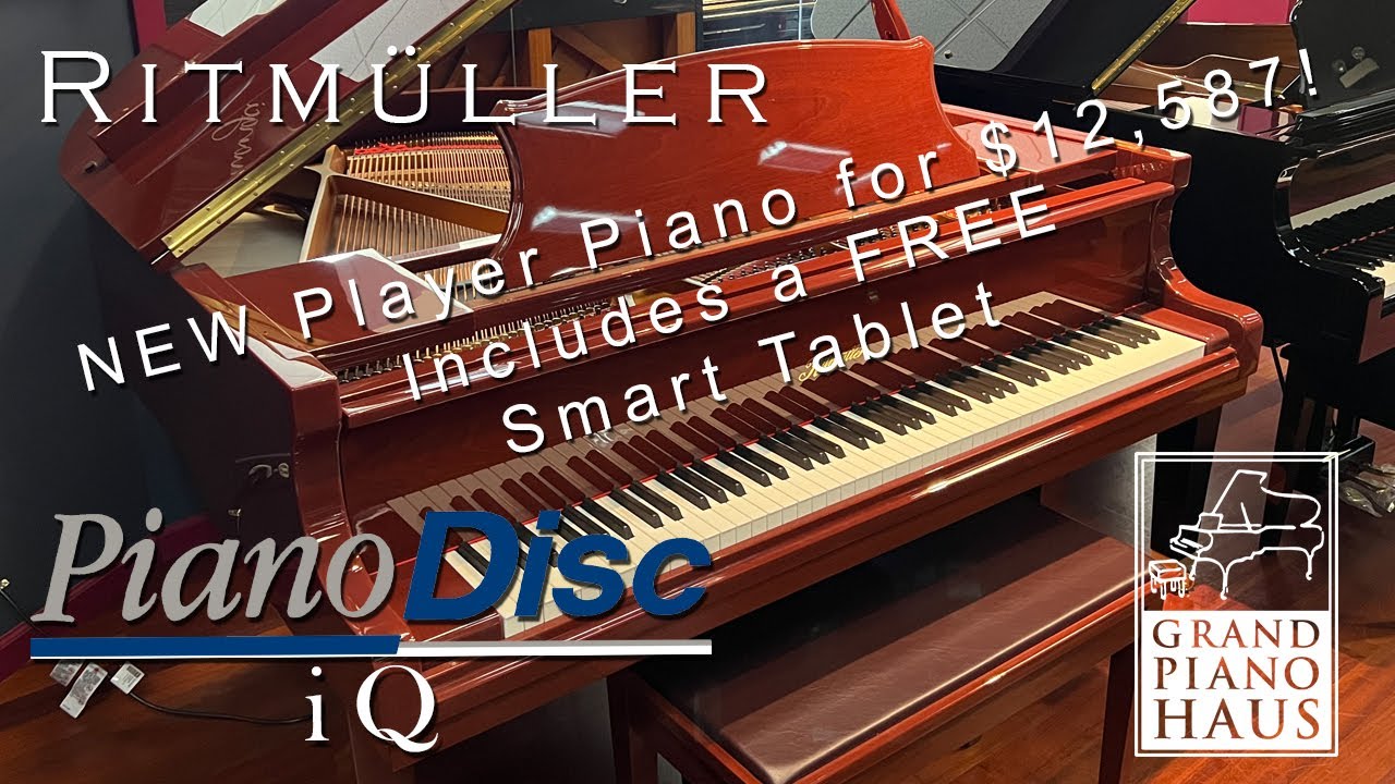 A Player Grand Piano for under $13k? Ritmüller Grand with PianoDisc iQ at Grand Piano Haus