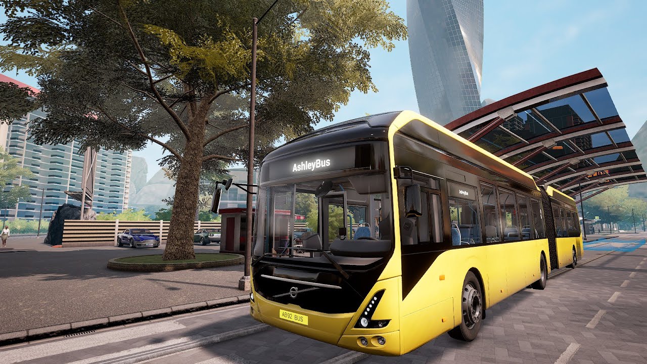 Bus Simulator 21 Driving A Volvo 7900 Electric Articulated Around Seaside Valley