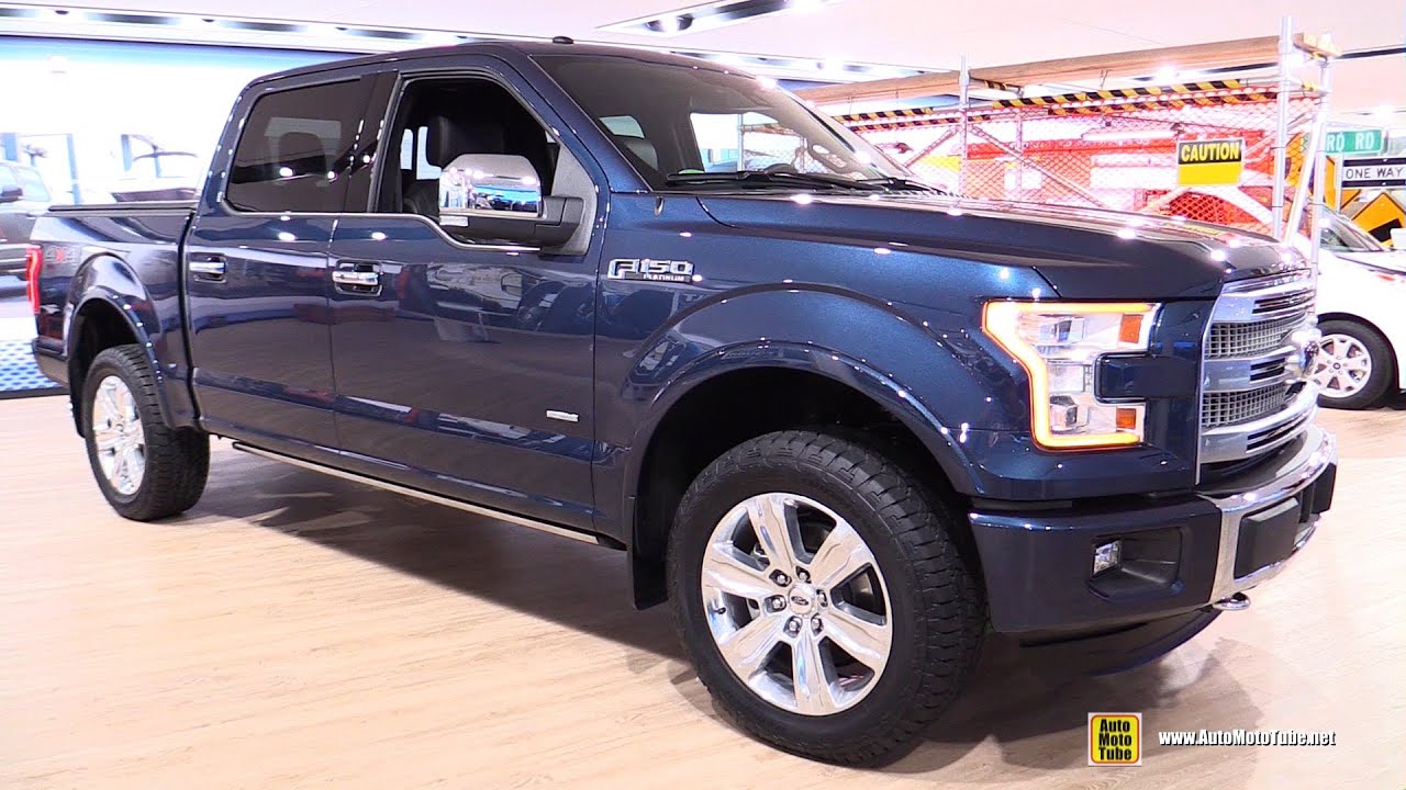 2016 Ford F150 Platinum Super Crew - Exterior and Interior Walkaround - 2016 Detroit Auto Show