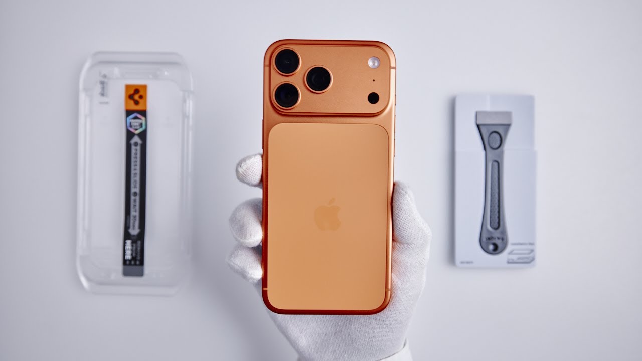 Spigen GLAS.tR EZ Fit AluminaCore Screen Protector - iPhone 17 Pro Max Installation!