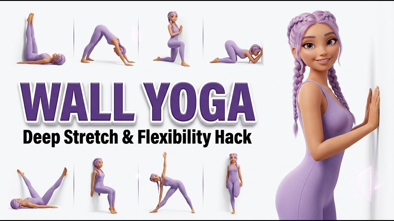Wall Yoga for INSANE Flexibility! Deep Stretch for Stiff Bodies