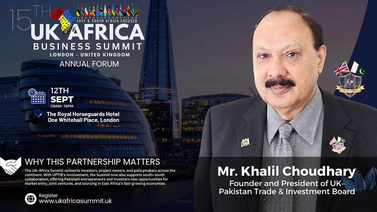 Grow your business from Pakistan into Africa&mdash;join the UK&ndash;Africa Summit 2025!
