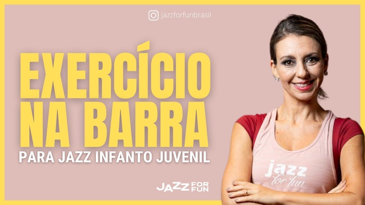 Exercício para jazz Infanto Juvenil na barra .