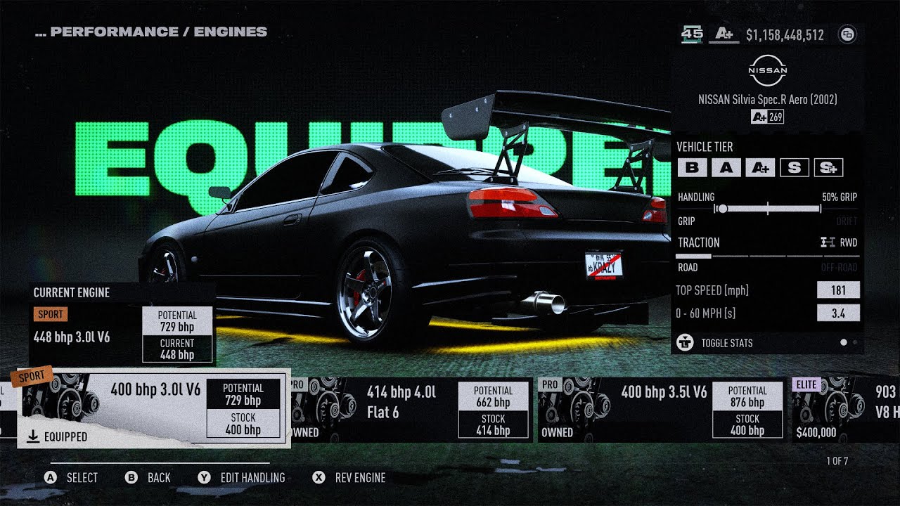 Nissan Silvia Spec R (S15) A+ Class Build Nfs Unbound