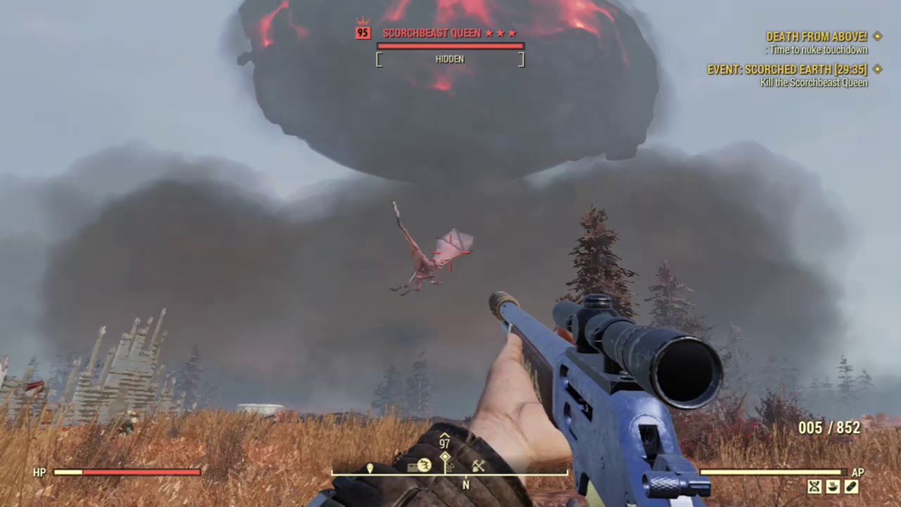 Solo Scorchbeast Queen Kill Fallout 76