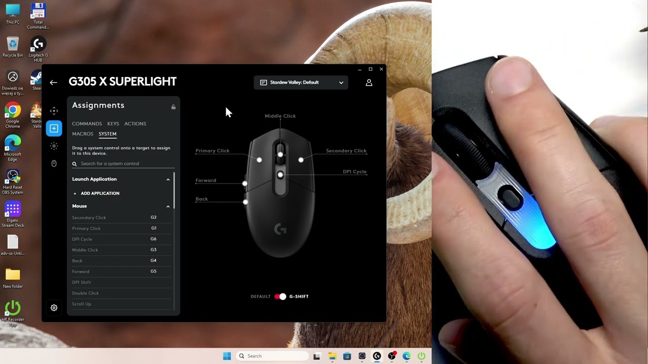 Настройка мыши Logitech G305 X Superlight для Valorant и CS2