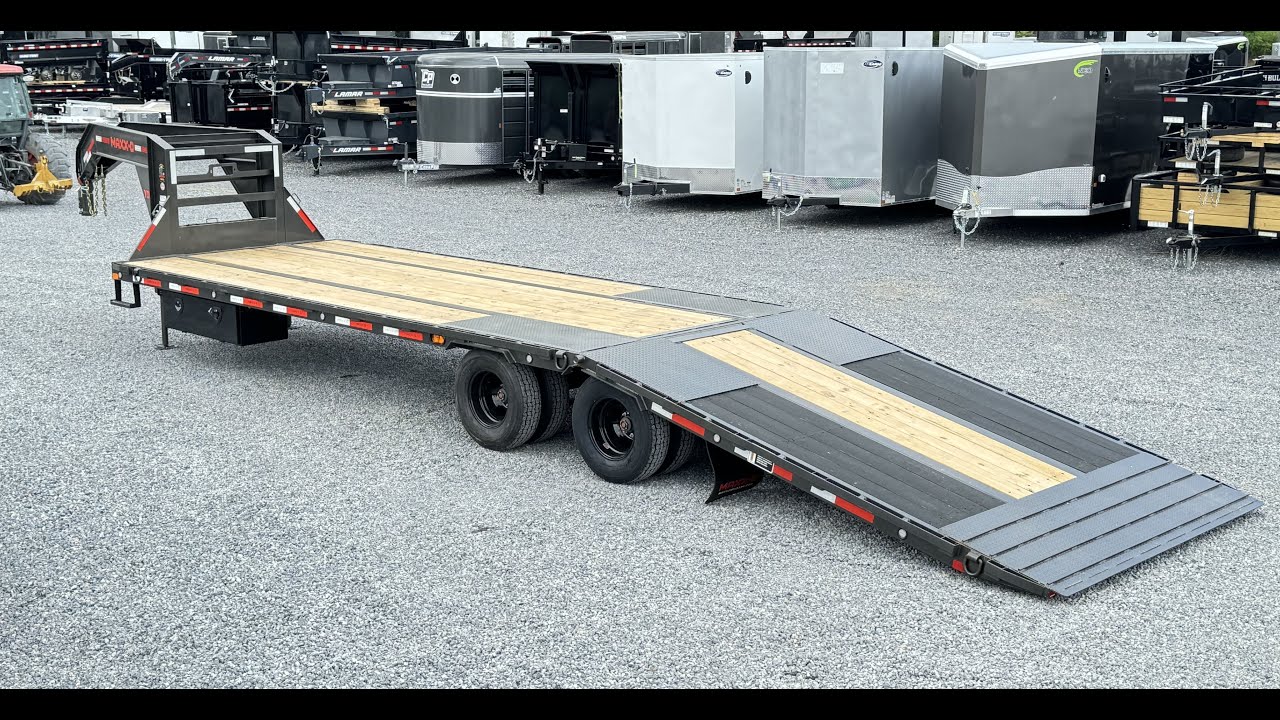 Maxxd 102x32' YDX Gooseneck Deckover Hydraulic Dovetail 22500# GVW YDX10232-22