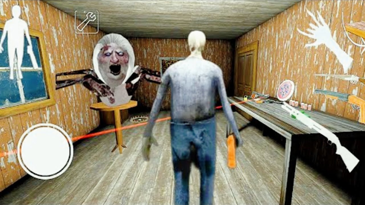 PLAING AS GRANDPA IN GRANNY CHAPTER v1.8 GAME PLAY ESCAPE IN DOOR 