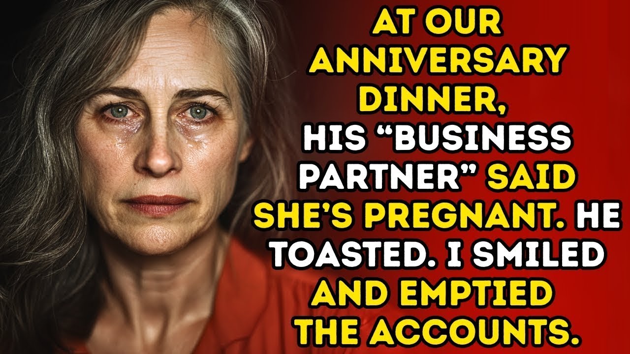 At Our Anniversary Dinner, His “Business Partner” Said She’s Pregnant  He Toasted  I Took Everythi