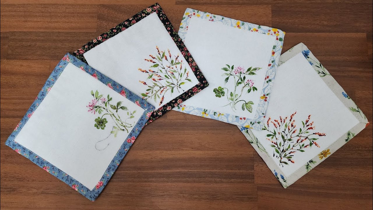 Sewing 티매트/티코스터 만들기 | Sewing DIY Fabric Tea Mat & Coaster Tutorial | 옥신각신 할미공작소