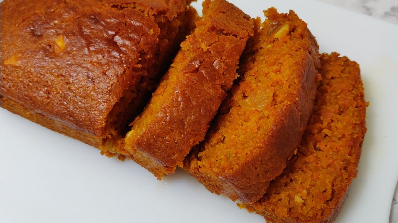 Eggless Carrot Cake | Carrot caramel cake | Soft and moist carrot cake