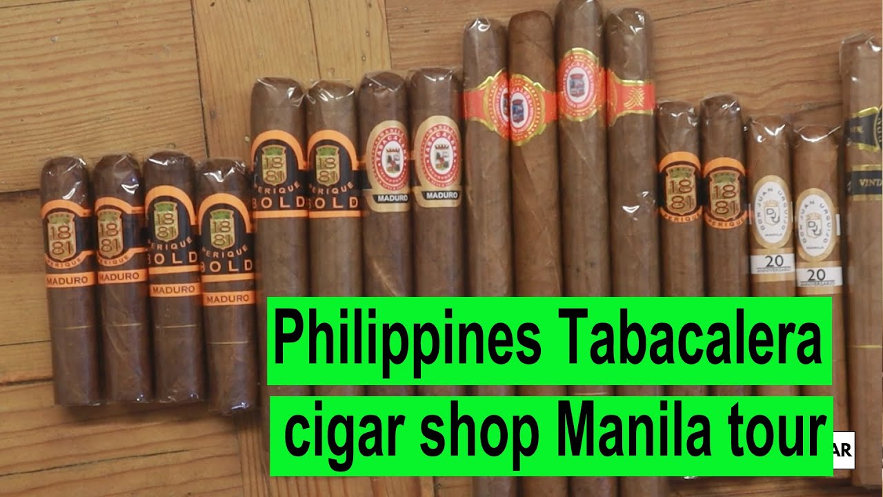 Philippines Tabacalera cigar shop Manila tour review