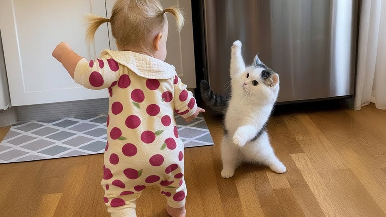 When Your Cat Becomes Your bBaby's Best Friend 😻