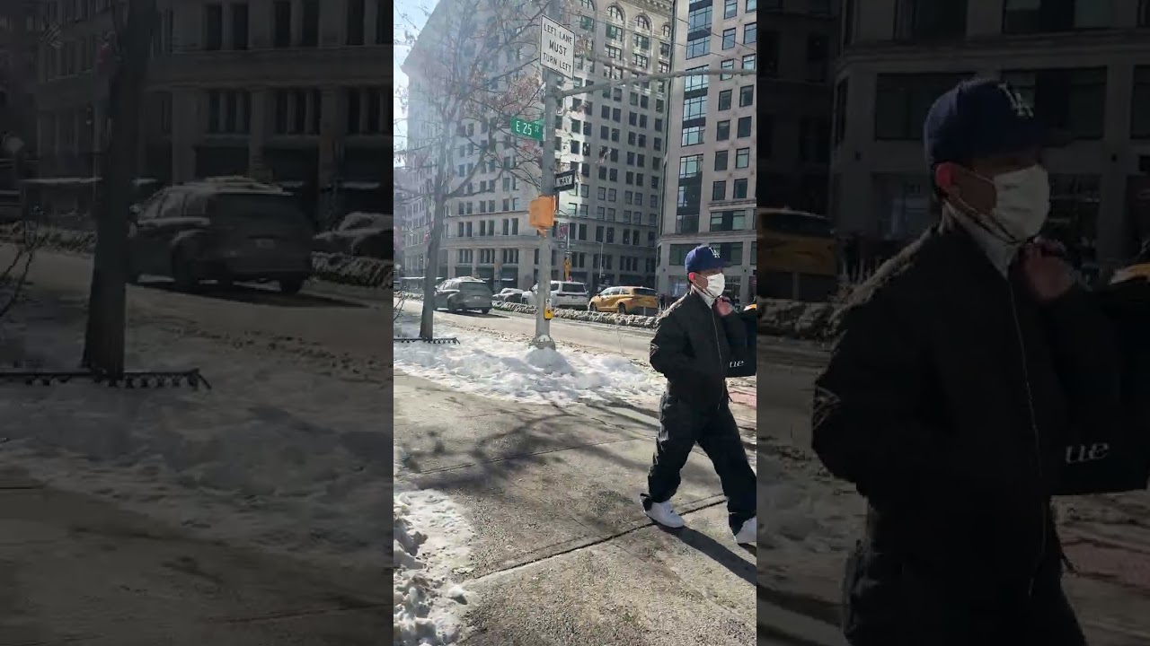 Walking around the Madison square Park 