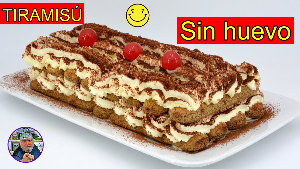 Como hacer tiramisú SIN HUEVO y SIN HORNO con queso mascarpone - recetas de Javier Romero