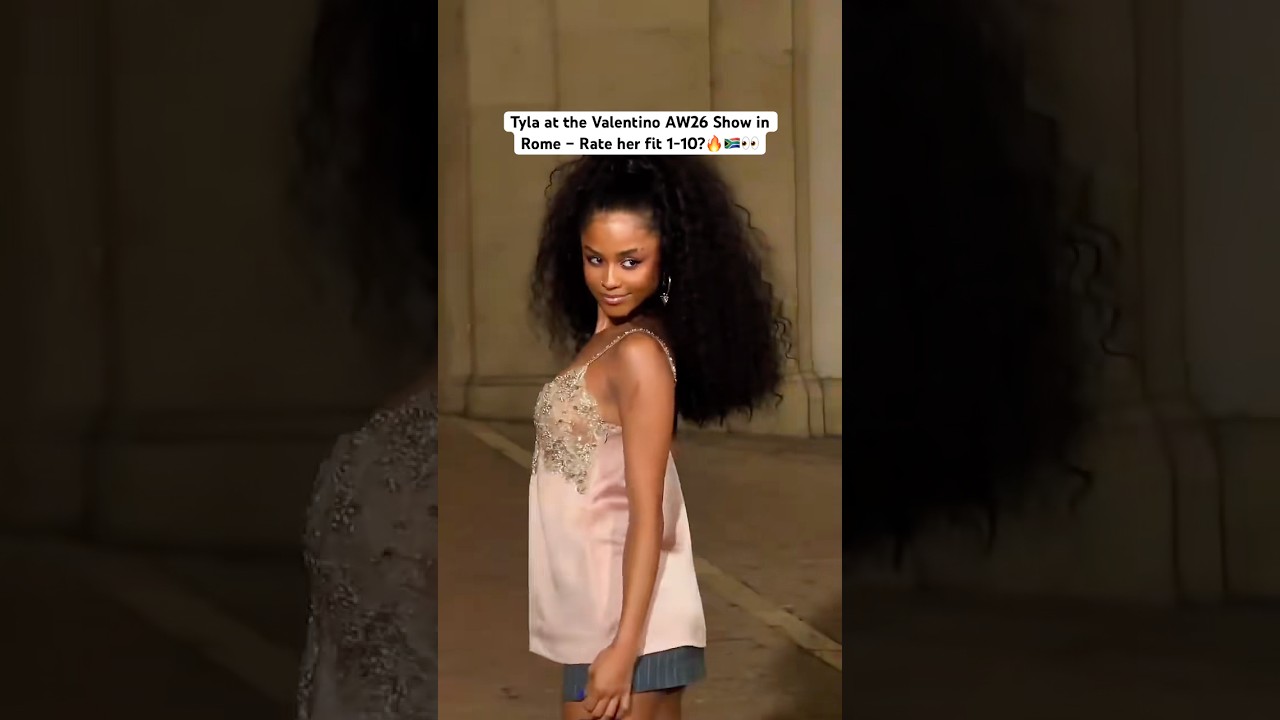 Тайла произвела фурор на показе Valentino осень-зима 2026 в Риме! Как бы вы оценили её образ? 1–1...