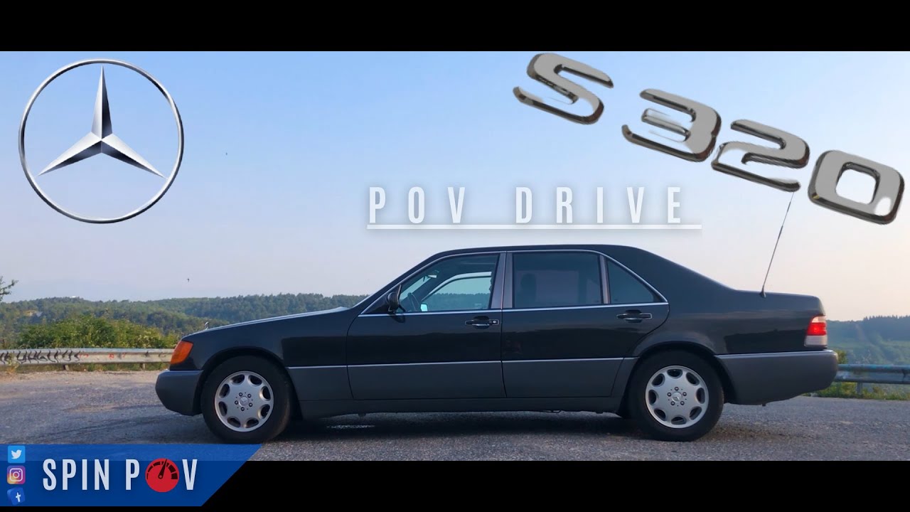1993 Mercedes Benz S 320(W 140) - POV Test Drive (Binaural Audio)
