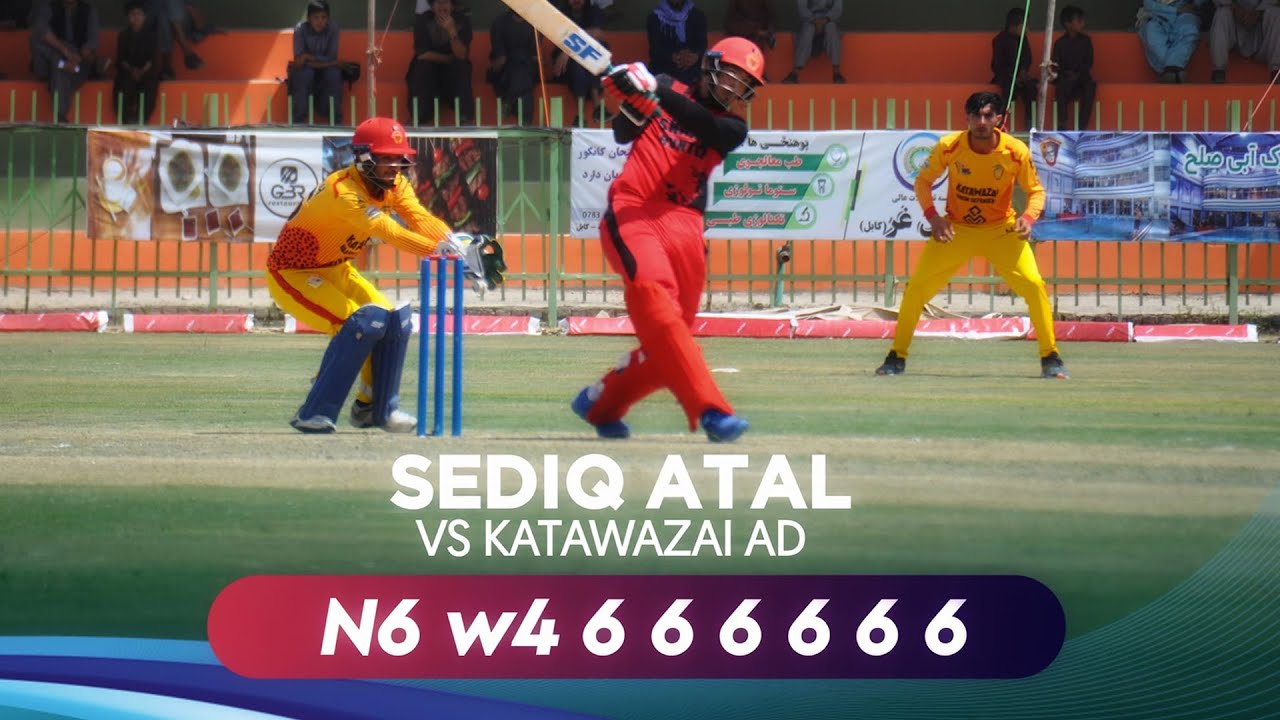 Look at here that how Sediq Atal hits 7 sixes in an over of Amir Zazi