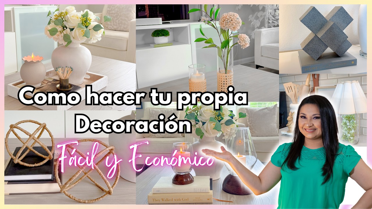 Como hacer tu propia DECORACI&Oacute;N SUPER F&Aacute;CIL!! / Home Decor DIY