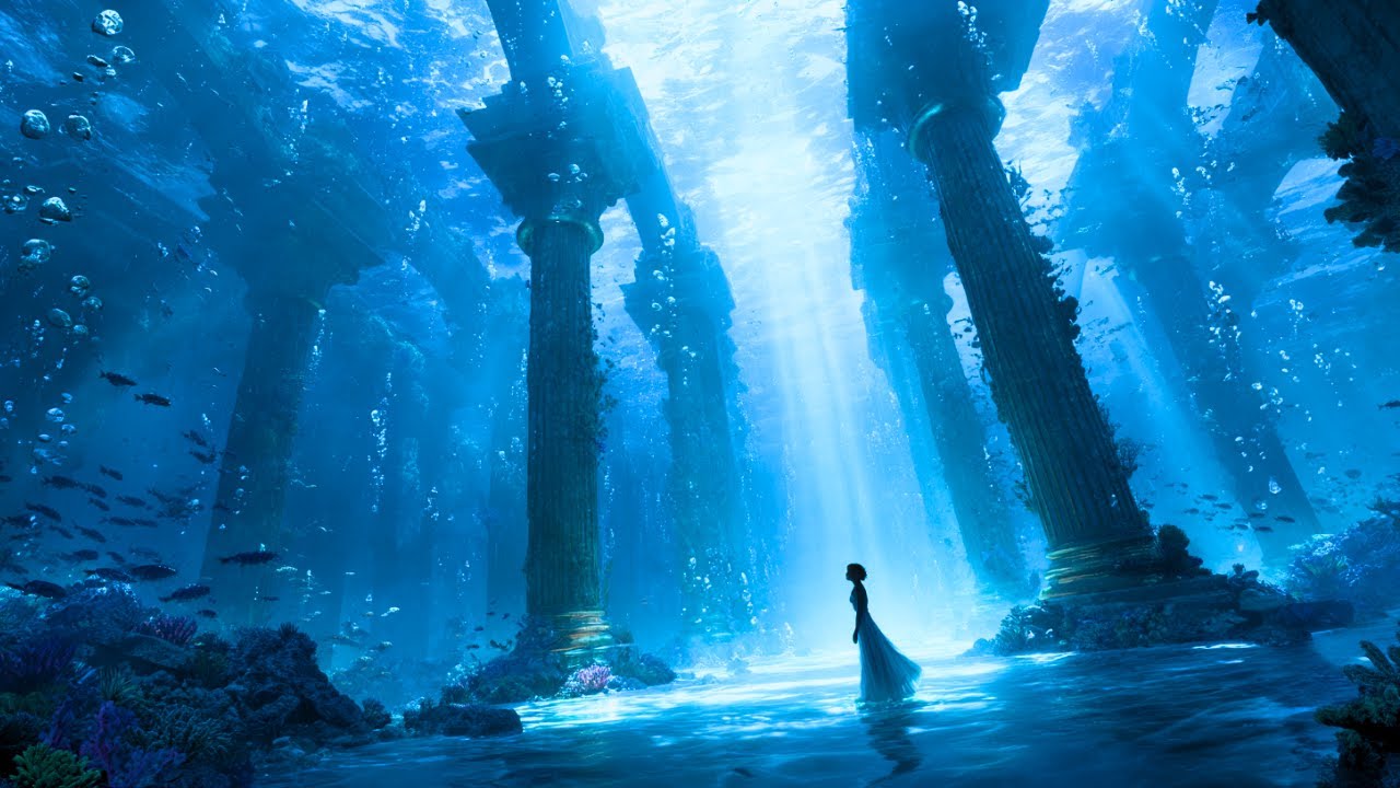 【幻想ケルト音楽】海に沈んだ幻想都市｜静かな歌声とハープが紡ぐ海底の美しい記憶【作業・睡眠・癒やしのBGM・歌入り】