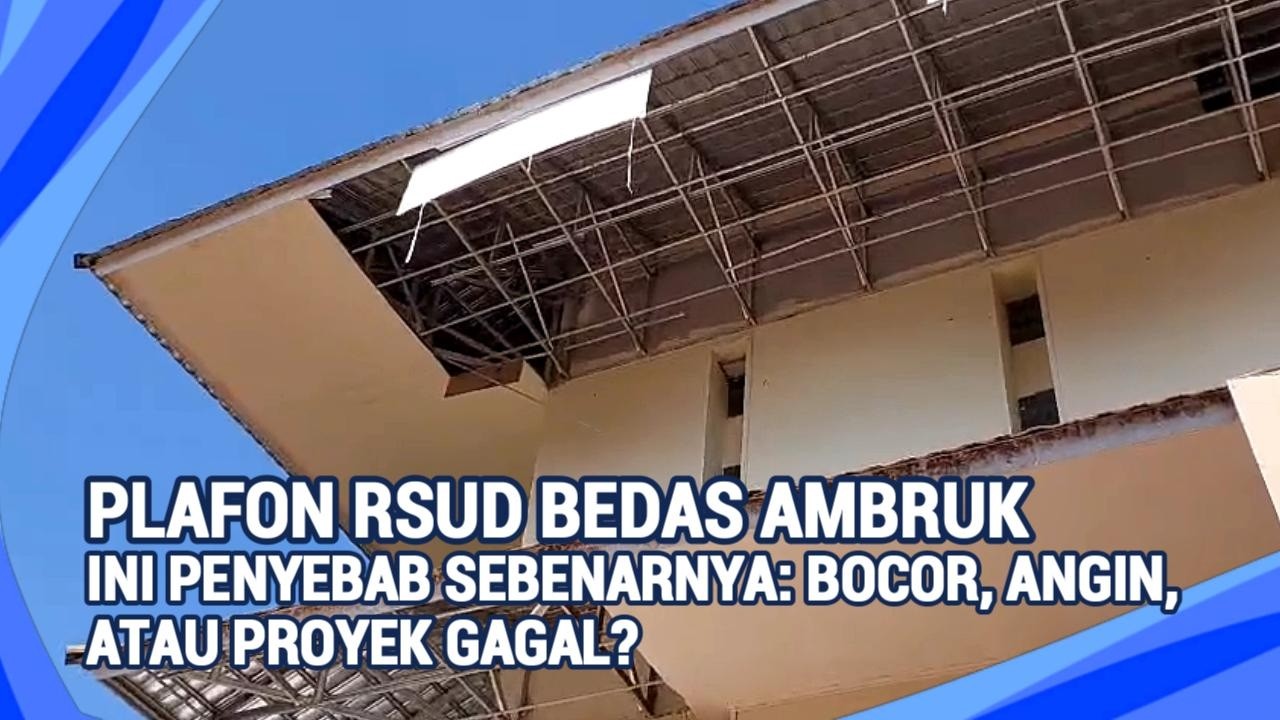 Plafon RSUD Bedas Pacira Ambruk! DPRD Bongkar Dugaan Kebocoran & Proyek Tak Tuntas
