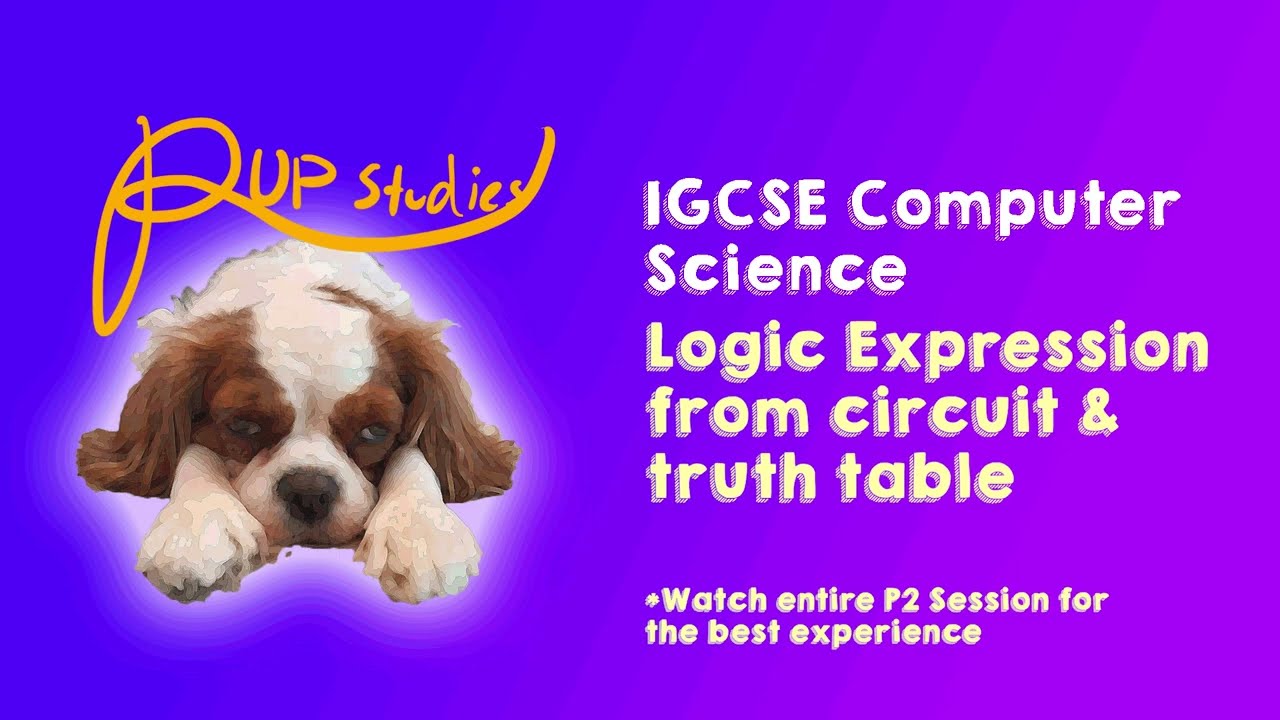 Logic Expression from circuit & truth table [Exam Q] | IGCSE Computer Science