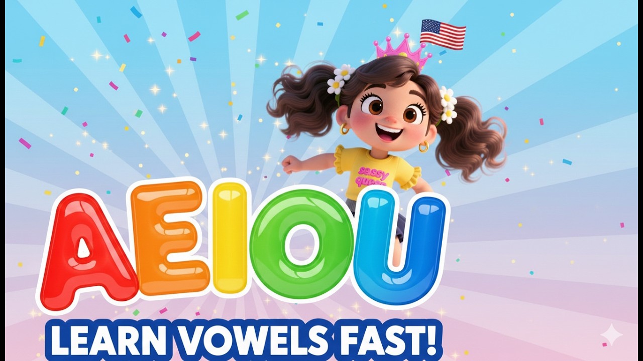 Aprende las Vocales en ingles A E I O U
