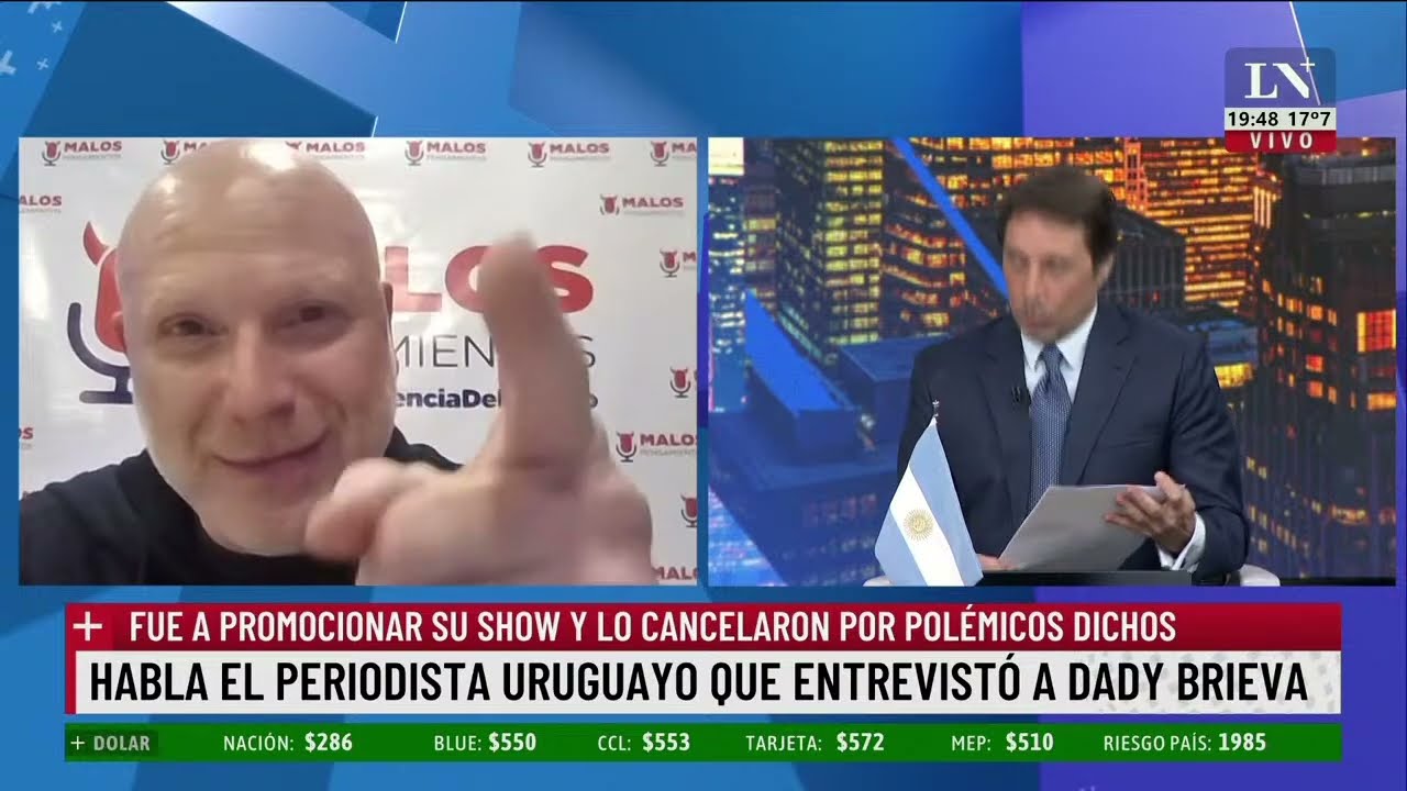 Cancelaron a Dady Brieva en Uruguay por polémicos dichos