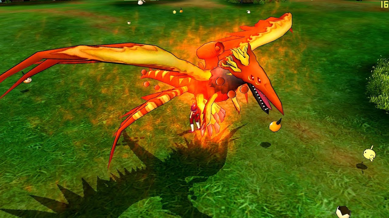 Digimon Masters Online - Zhuqiaomon - all evolutions and attacks