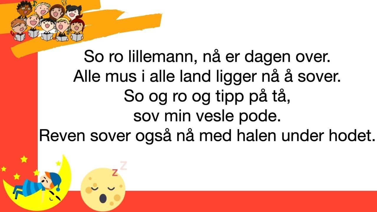 So ro lillemann karaoke/ instrumental