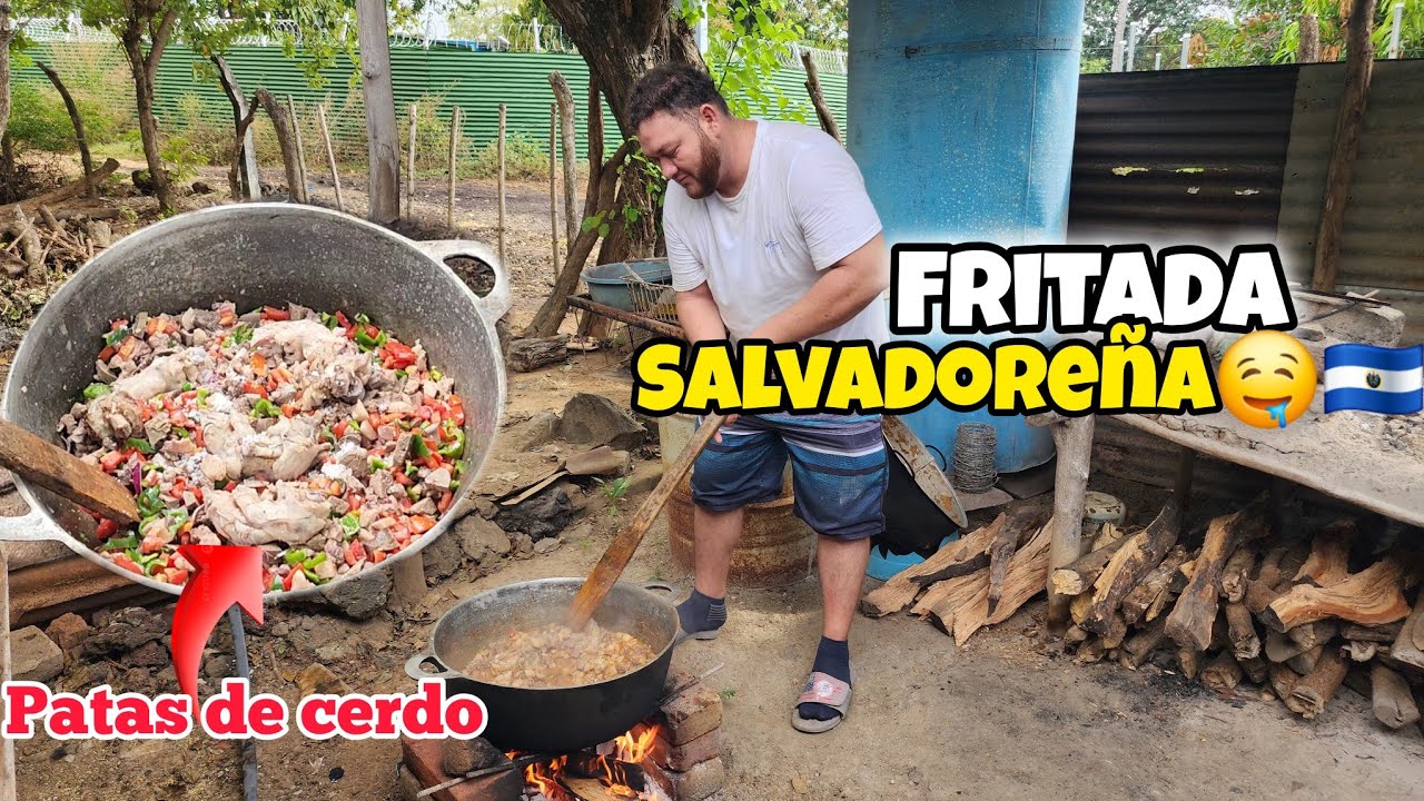 😋PREPARANDO FRITO DE CERDO O FRITADA SALVADOREÑA🤤🇸🇻
