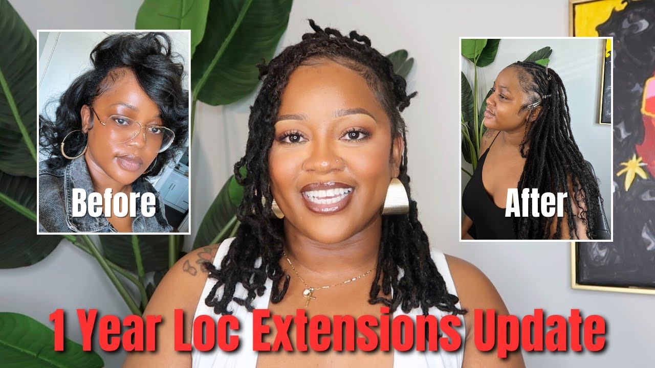 1 Year Loc Update - Everything You Need to Know About Loc Extensions *lots of pics & video*