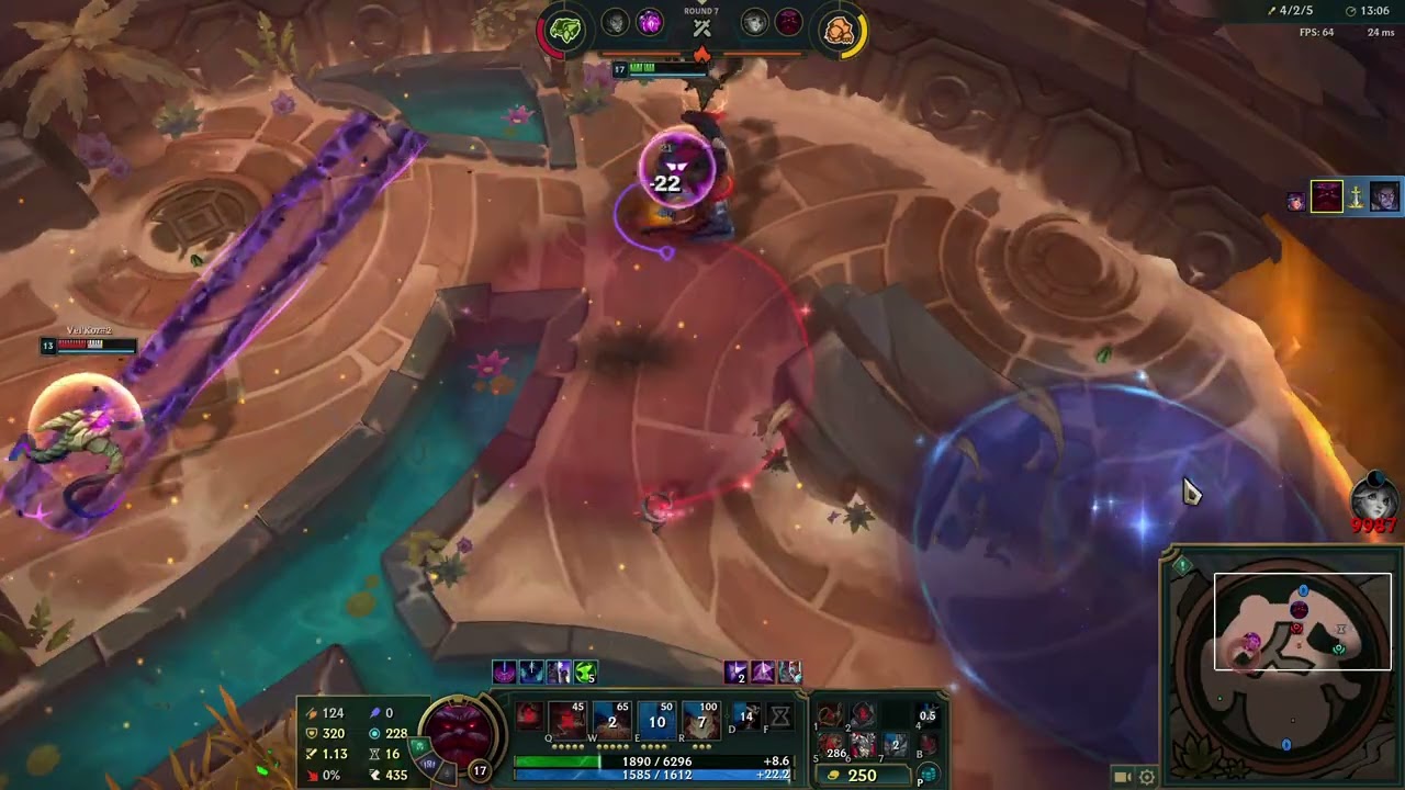 LoL Arena Ornn+Lilia 4th place