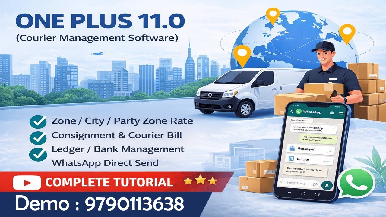 Courier Management Software Run Your Courier Business One Plus 11.0