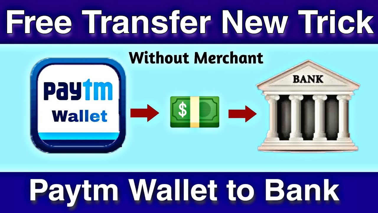 Paytm wallet to bank transfer free without merchant account new trick||Paytm wallet balance transfer