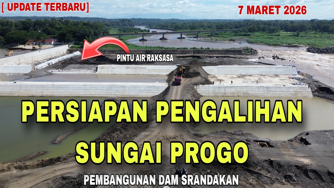 UPDATE TERBARU‼️ Persiapan Pengalihan Kali Progo || Pembangunan Dam Srandakan