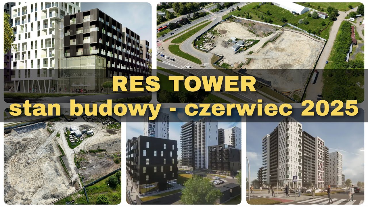 Res Tower Apartamenty Parkowe - stan budowy, czerwiec 2025 | #Rzesz&oacute;w z drona | DJI Flip, 4K