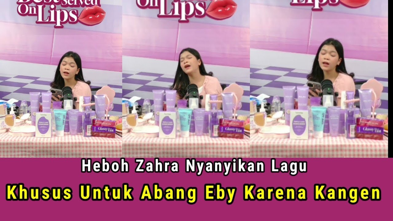 Heboh ❗ Zahra Nyanyikan Lagu Khusus Untuk Abang Eby Karena Kangen 