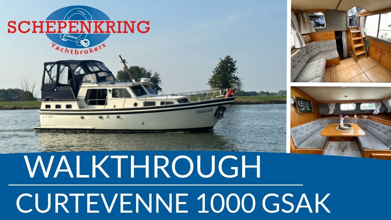 Curtevenne 1000 for sale Walkthrough  | Schepenkring jachtmakelaars | Krekelberg Nautic