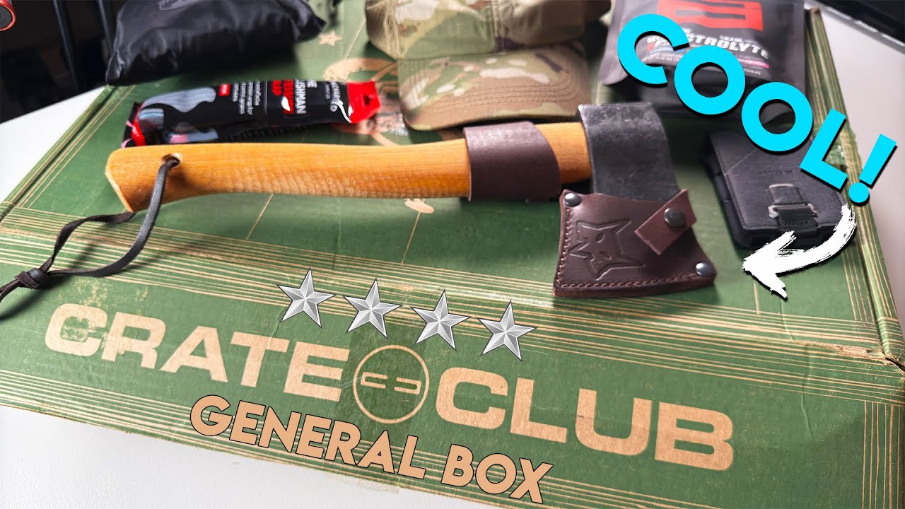 Crate Club General Box! January 2025 (New Axe, Wallet, Backpack)