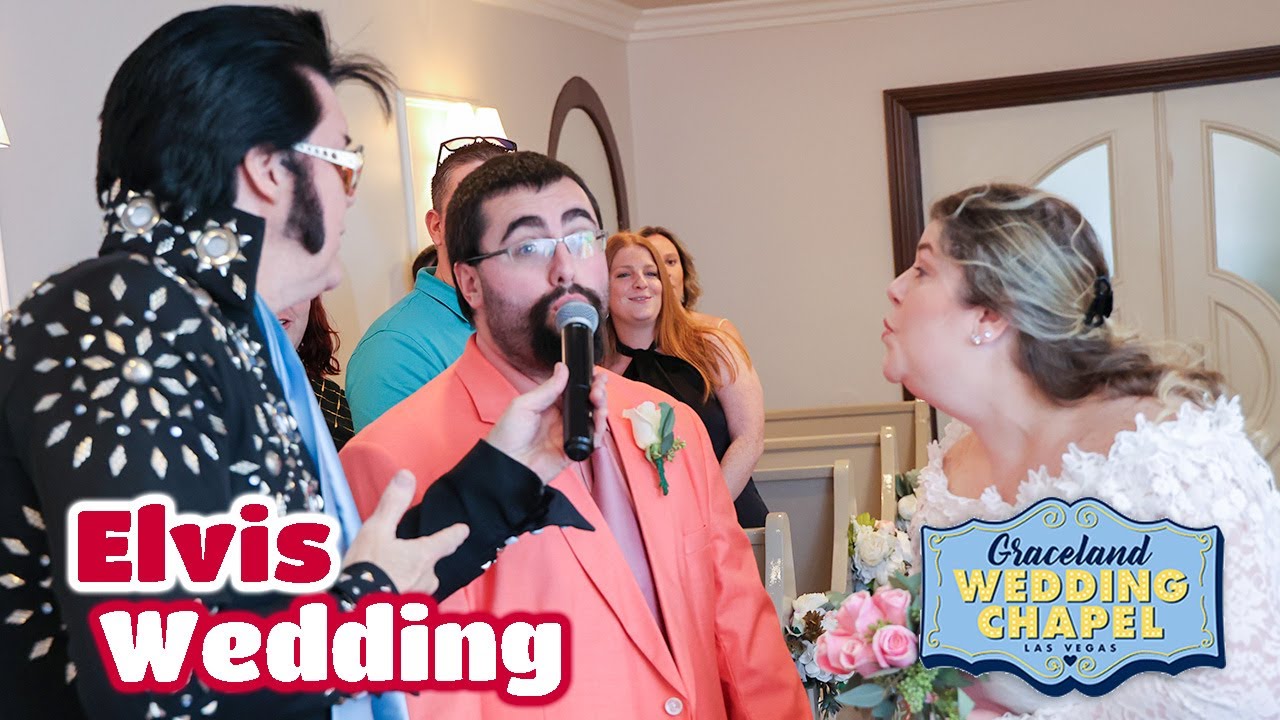 John & Yvonne's Elvis Wedding in Las Vegas | Graceland Chapel