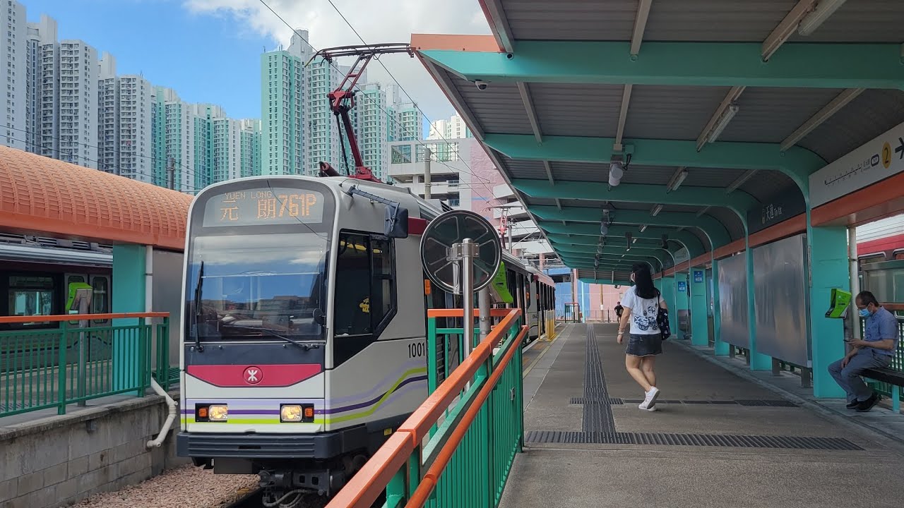 Light Rail Phase 1 1001-1064 @ 761P to Yuen Long 輕鐵1001-1064行走761P線往元朗行車片段