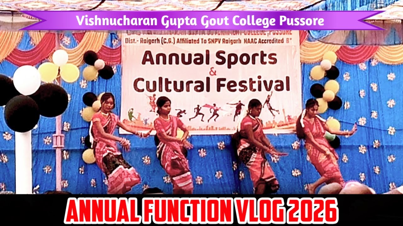 Annual Function Vlog 2026🎊 | Teachers, Juniors & Unlimited Fun | VCG College Pussore