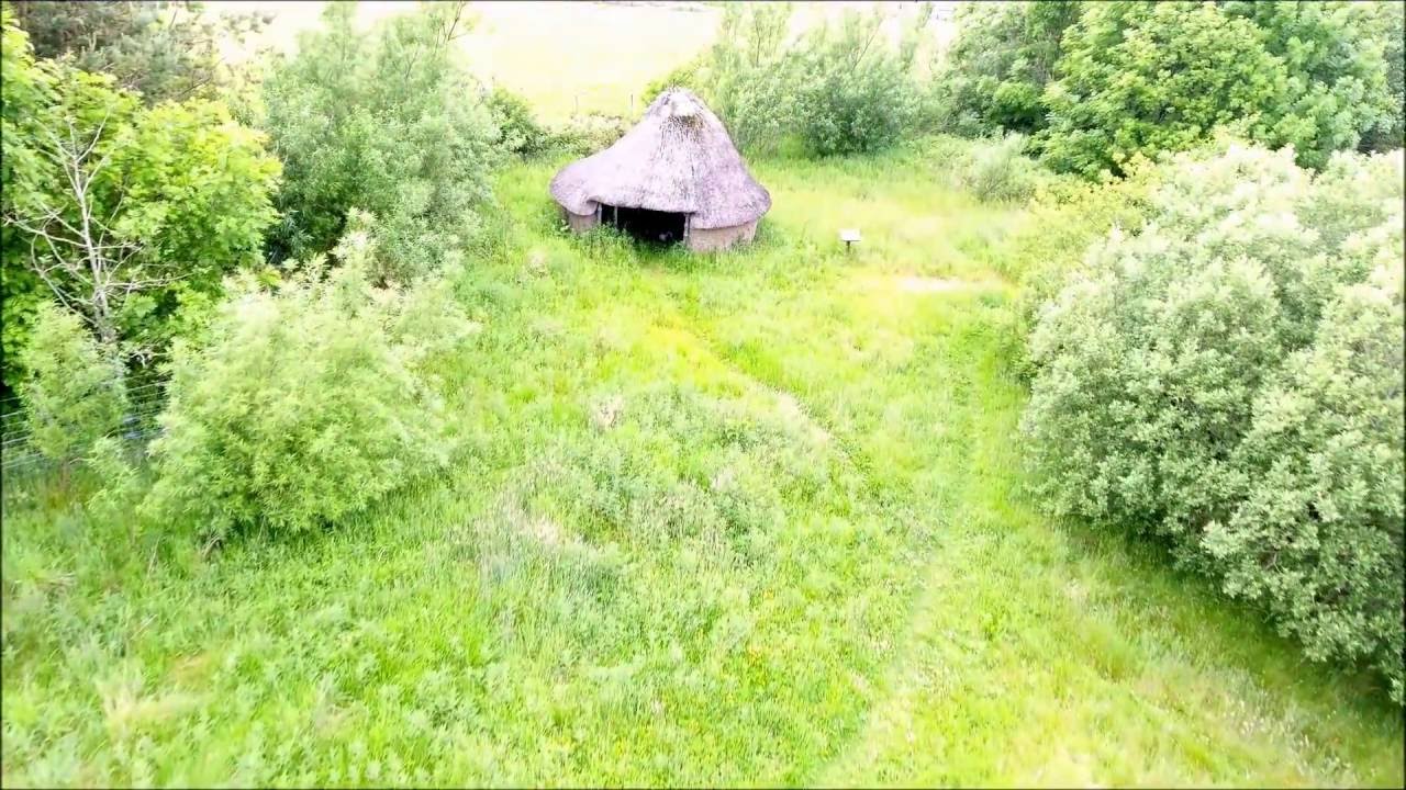 Drone Footage   Abandoned Archaeolink Prehistory Park at Oyne, Scotland