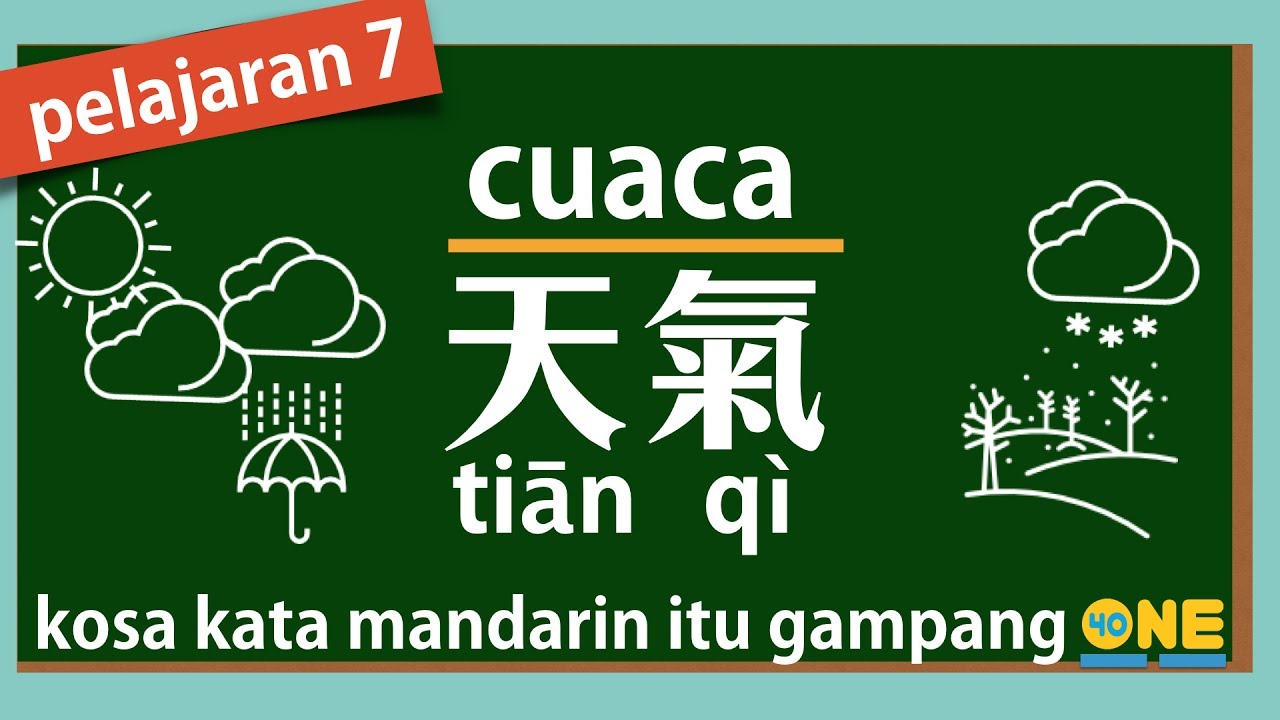 Kosa Kata Mandarin itu Gampang Part 7: Cuaca | Belajar Bahasa Mandarin