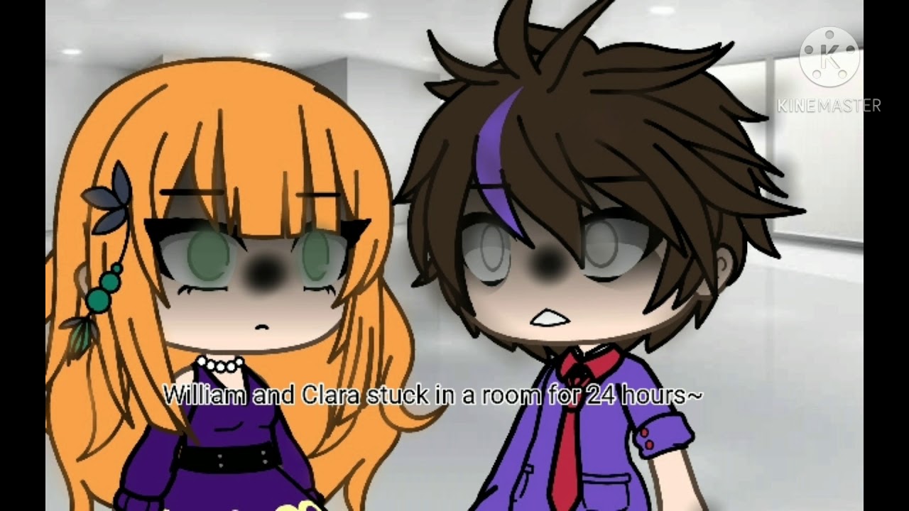 ~ William and Clara stuck in a room for 24 hours ~ //Afton family // Gacha life // William X Clara