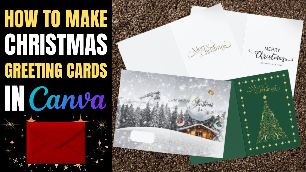 How to create a Christmas card in Canva | Easy Tutorial!